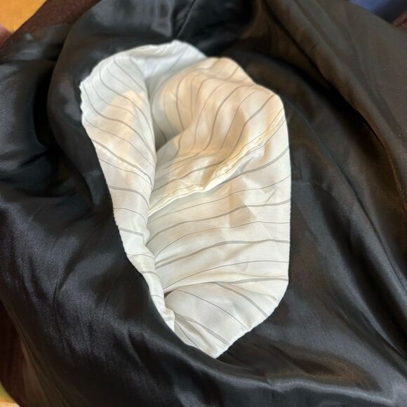 Ladies Bemuse Mansion Wool Blend Brown Belted Jacket Size 34 - Picture 4 of 9